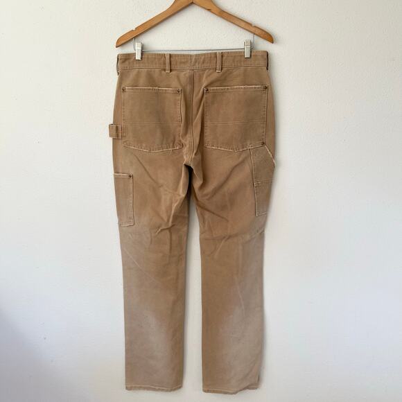 Vintage 90s / Y2K Polo Ralph Lauren Canvas Carpenter Pants // Size 34 x 34 - Picture 4 of 7